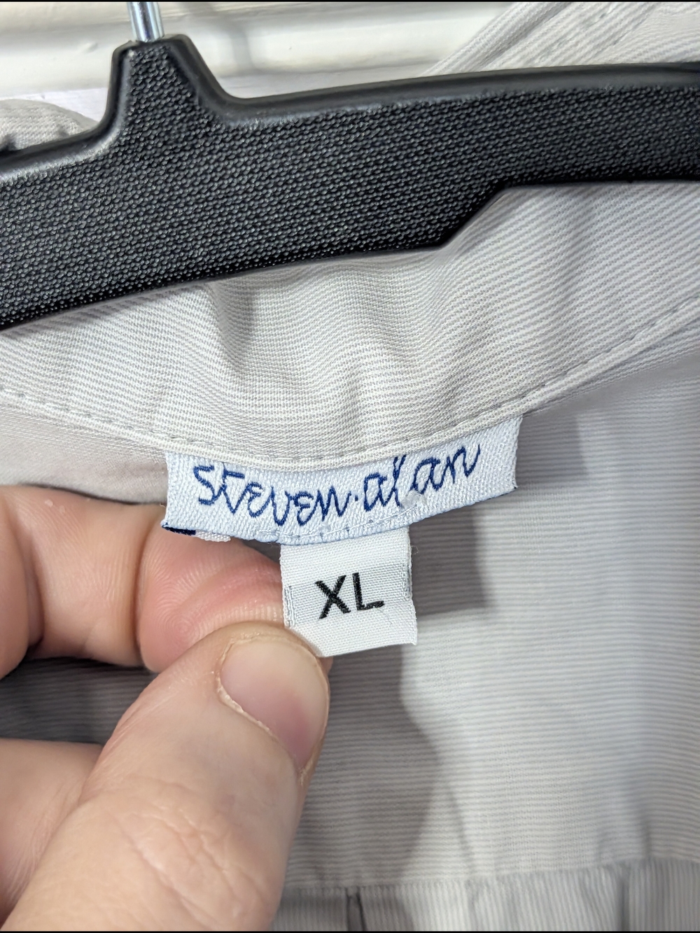 Steven Alan 2x MiUSA Gray & White Chambray Oxford Casual Button-down Shirts XL - Picture 10 of 16